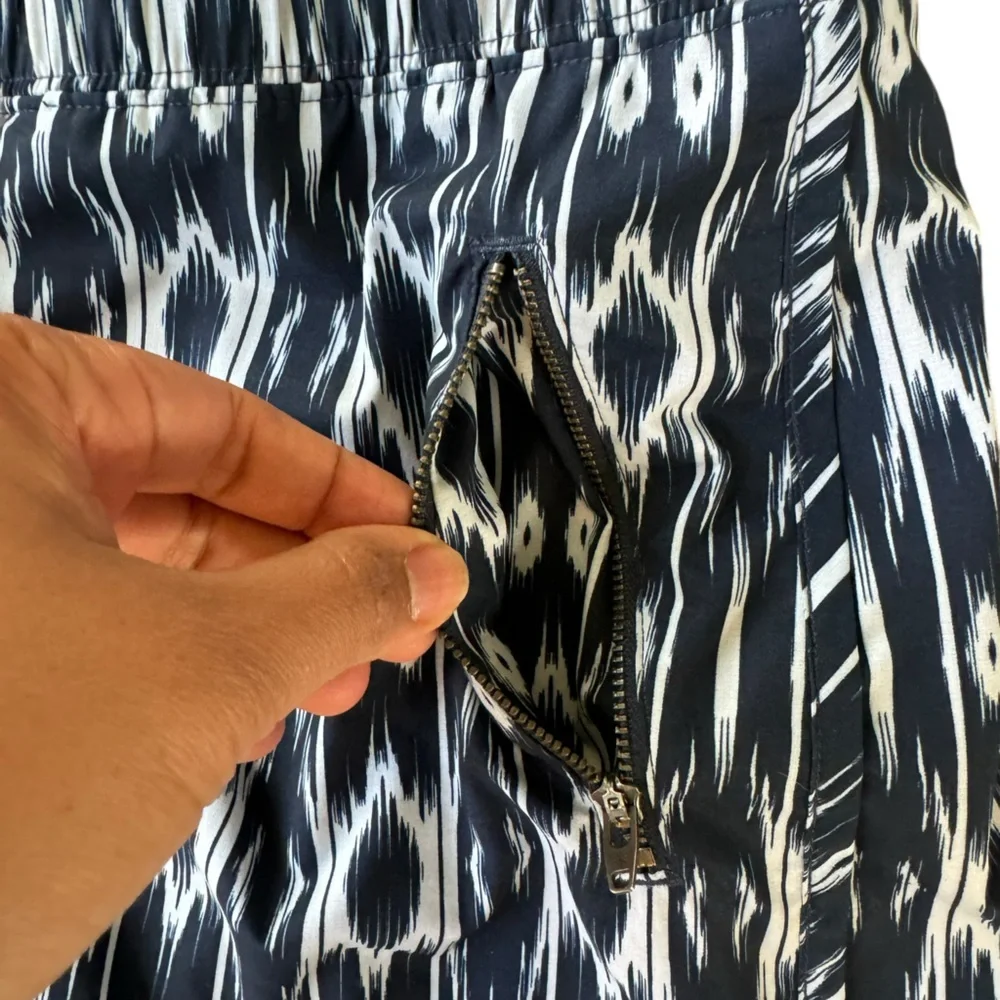 Athleta Womens Reflection Stretch Skirt with Drawstring Waist‎ Geometric Print L